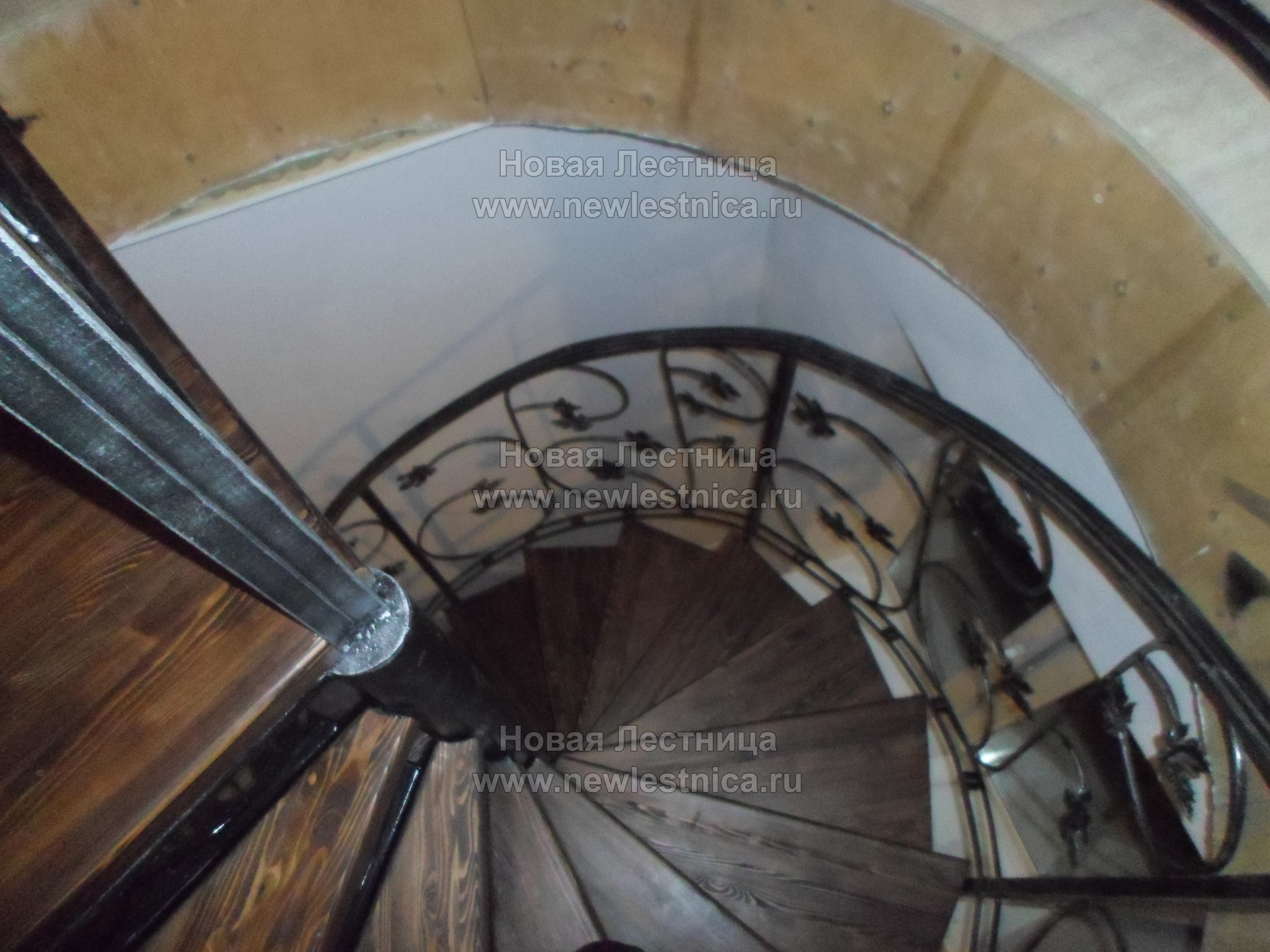 Винтовая металлическая лестница (Фото)